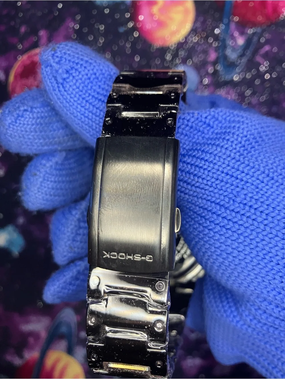 Custom G Shock black Metal and white Colorway